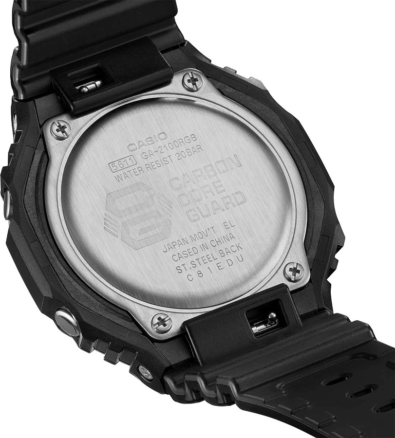 Часы Casio G-Shock GA-2100RGB-1ADR (GA-2100RGB-1A) — артикул GA-2100RGB-1A