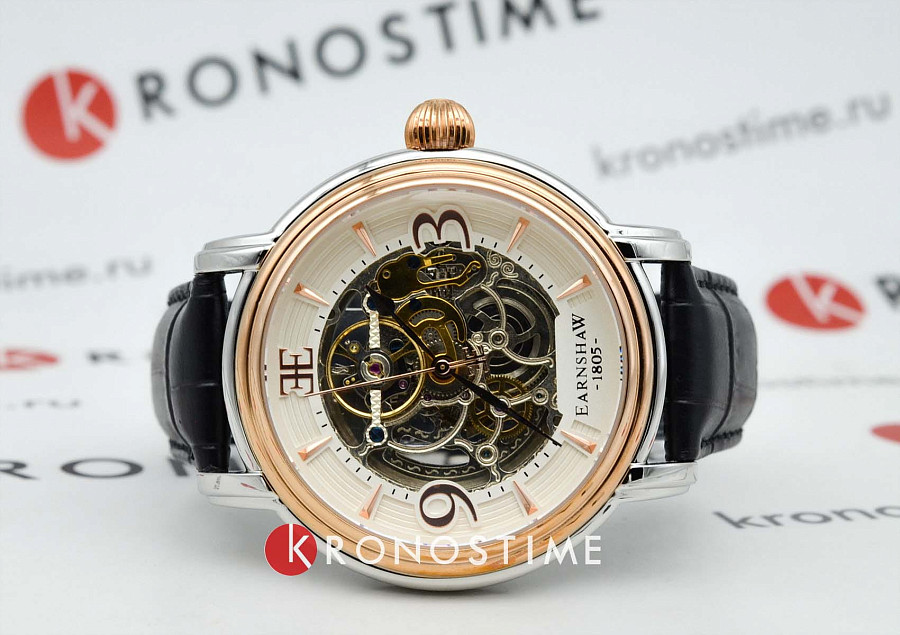 Часы Earnshaw ES-8011-06 — механические, сталь металл