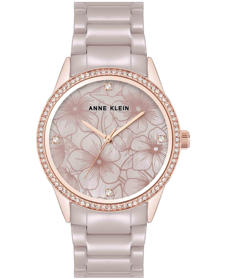 Часы Anne Klein Ceramic 5172RGTP — женские, розовый