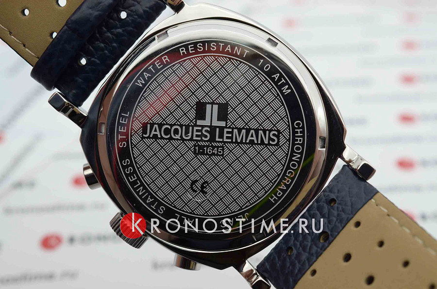 Часы Jacques Lemans 1-1645i — кожа + текстиль, мужские