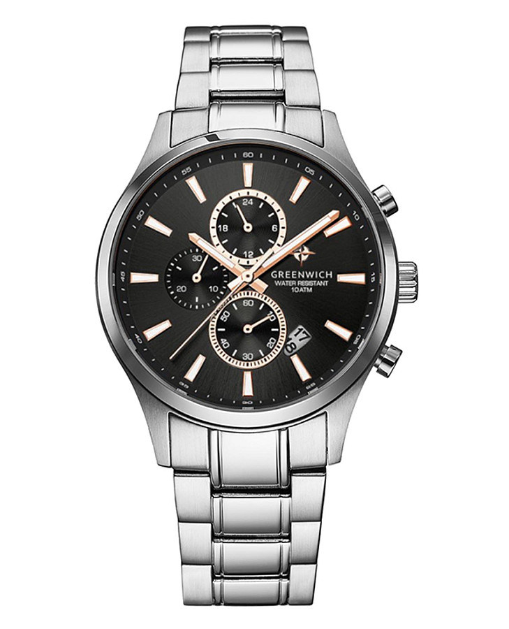 Часы Greenwich Navigator GW 053.10.30 — мужские, черный