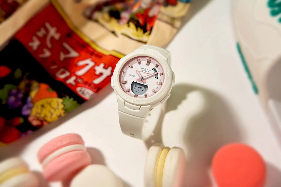 Часы Casio Baby-G BSA-B100CS-7A — пластик, Япония