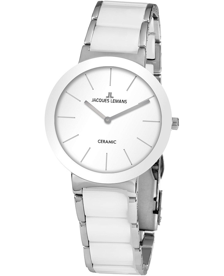 Часы Jacques Lemans High Tech Ceramic 42-7B — женские, белый