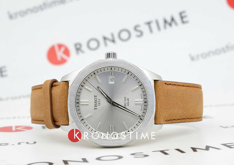 Часы Tissot PRC 100 Solar Quartz 39mm T151.422.16.031.00 — кварцевые, сталь металл