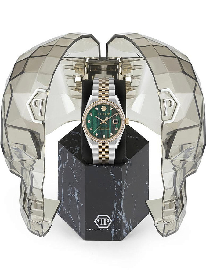 Часы Philipp Plein Date Superlative PWYAA0523 — зеленый, кварцевые