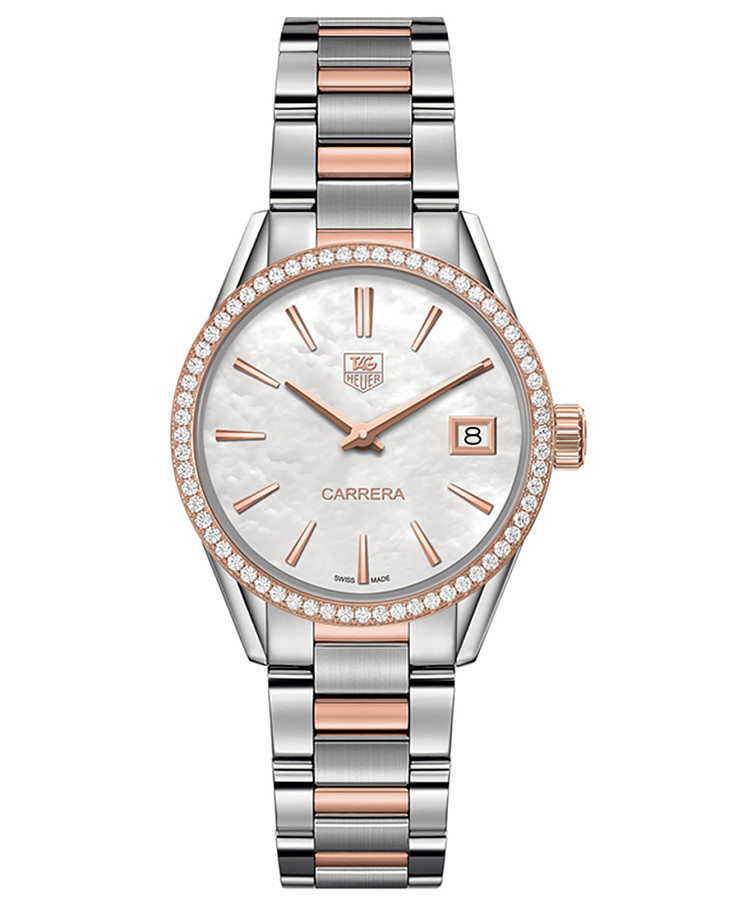 Часы TAG Heuer Carrera WAR1353.BD0779 — женские, перламутровый