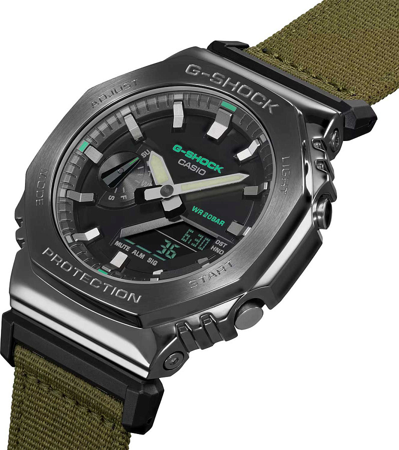 Часы Casio G-Shock GM-2100CB-3ADR (GM-2100CB-3AER) — тканевый, мужские