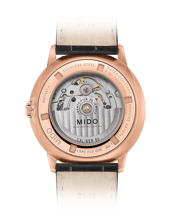 Часы Mido Commander Gradient M021.407.36.411.00 — черный, металл сталь