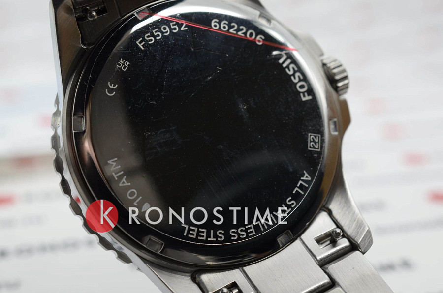 Часы Fossil Blue FS5952 — мужские, нержавеющая сталь