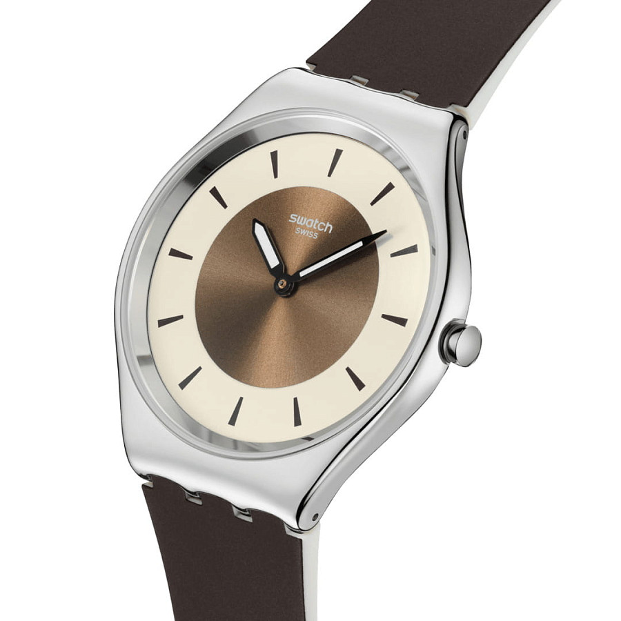 Часы Swatch Skin Irony SYXS158 — кварцевые, металл сталь