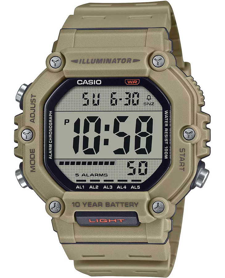 Часы Casio Collection Standard Digital AE-1600H-5A — мужские, серый
