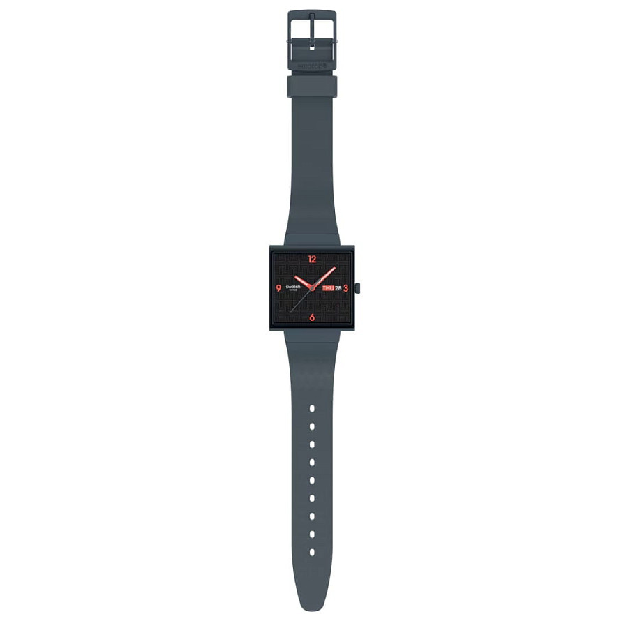 Часы Swatch Squared Off SO34M701 — кварцевые, Швейцария, мужские