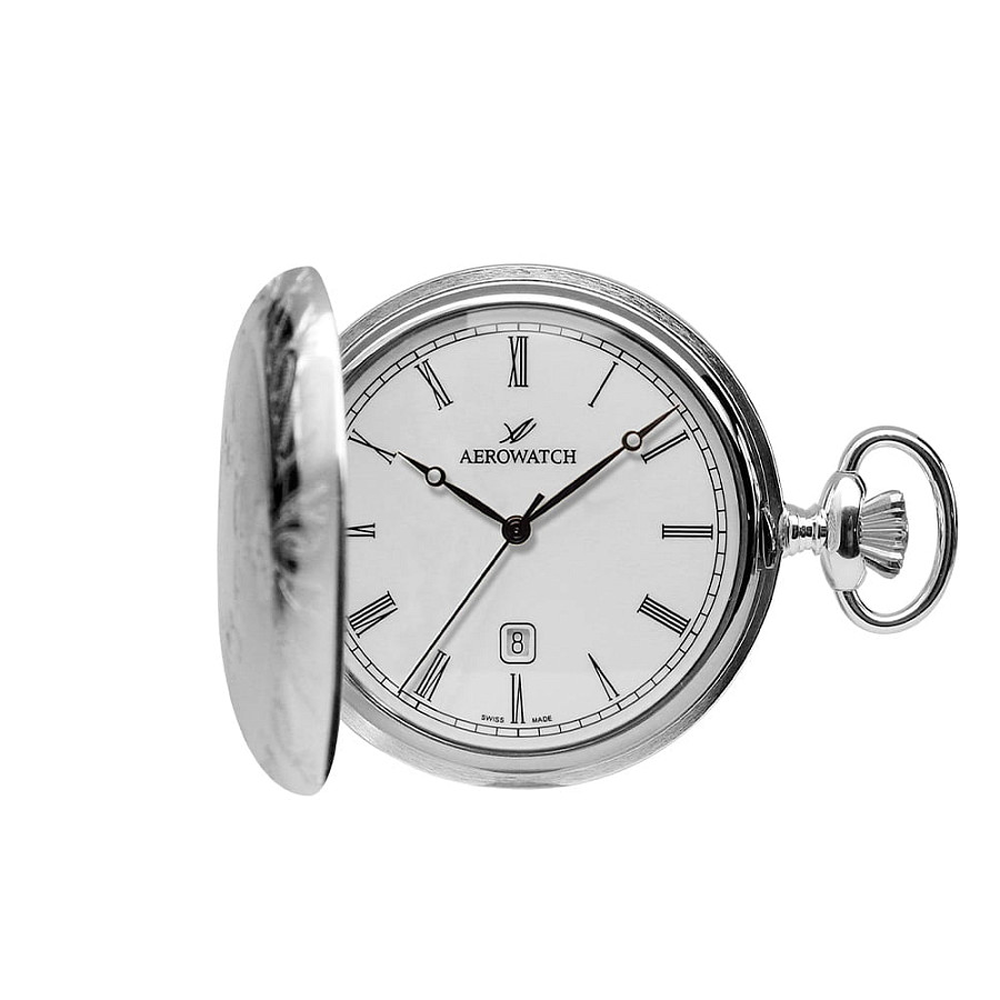 Часы Aerowatch Pocket Savonnettes 42796 PD02 — сталь металл, Швейцария