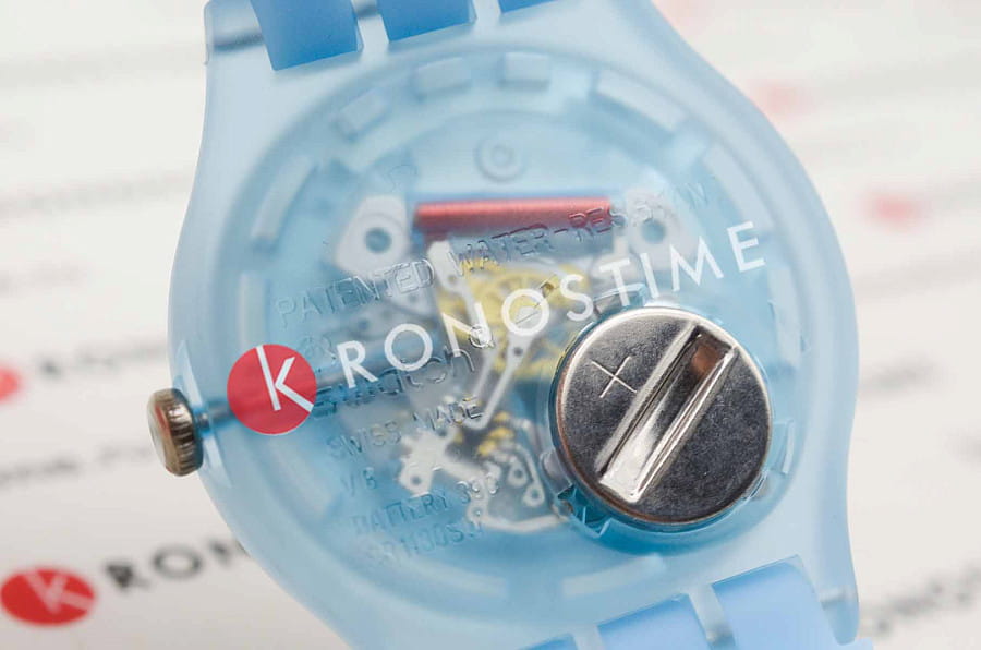Часы Swatch Blue Moves SO29L101 — мужские, силикон