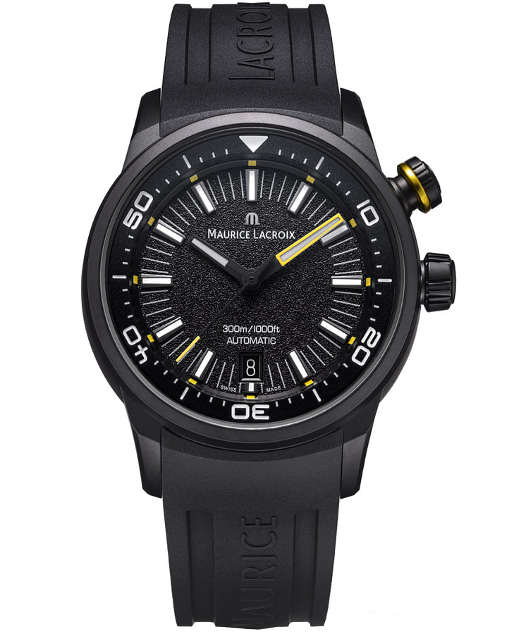 Часы Maurice Lacroix Pontos S Diver PT6248-DLB00-330-2 — мужские, черный