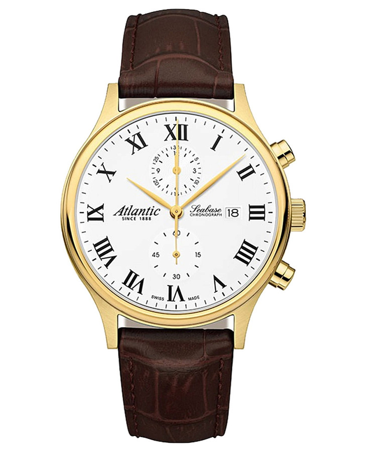 Часы Atlantic Seabase 64452.45.18 — мужские, белый