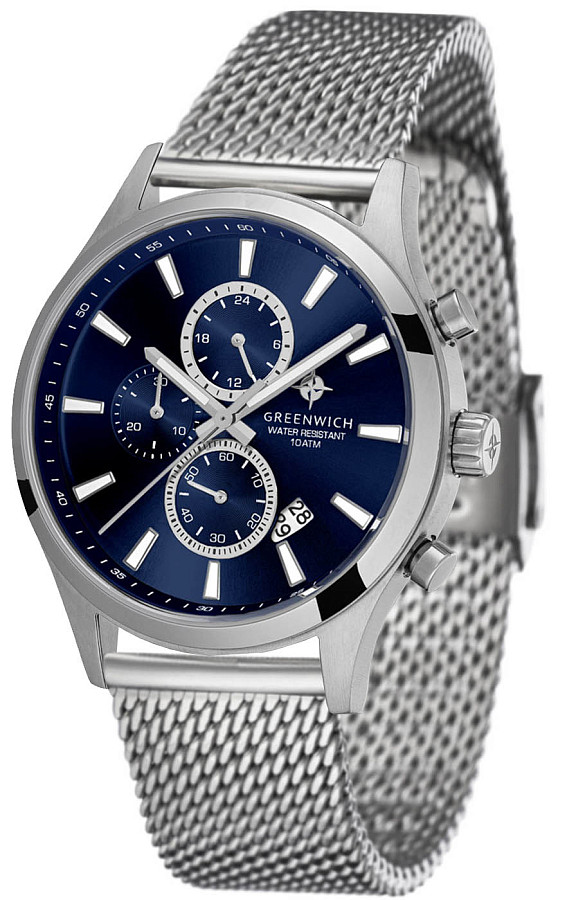 Часы Greenwich Navigator GW 053.19.36 — синий, кварцевые