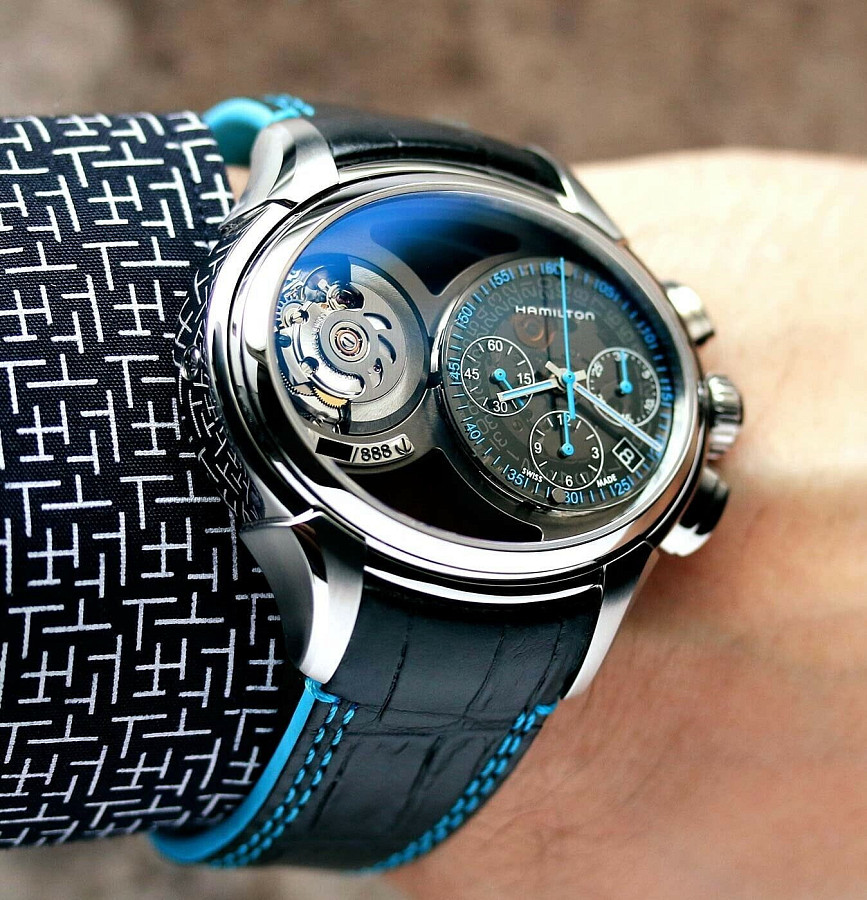 Часы Hamilton Jazzmaster Face 2 Face Limited Edition H32856705 — кожаный, мужские