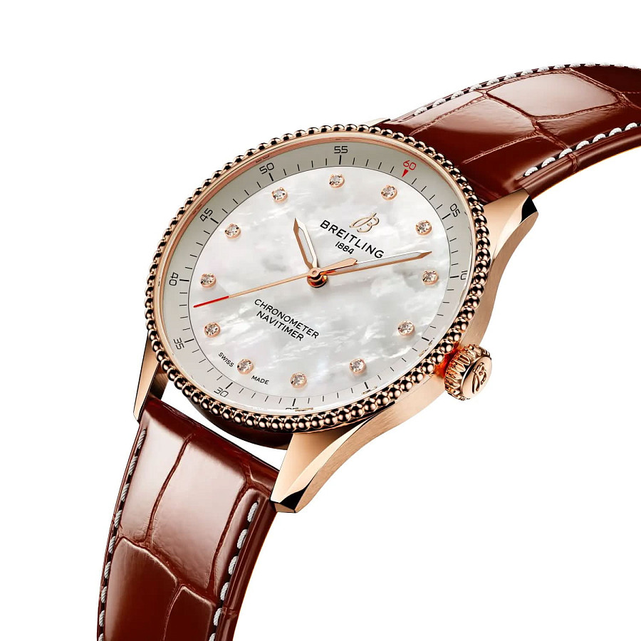 Часы Breitling Navitimer Automatic 32 R77320E61A1P1 — механические, золото металл
