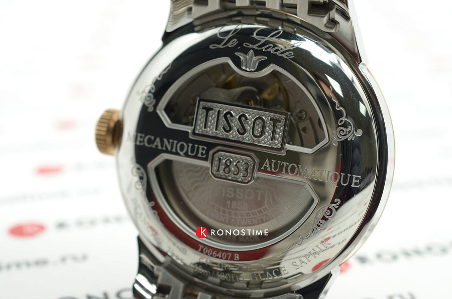 Часы Tissot Le Locle Powermatic 80 T006.407.22.036.00 — мужские, сталь c pvd покрытием