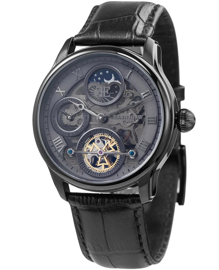 Часы Earnshaw Longitude ES-8063-03 — мужские, черный