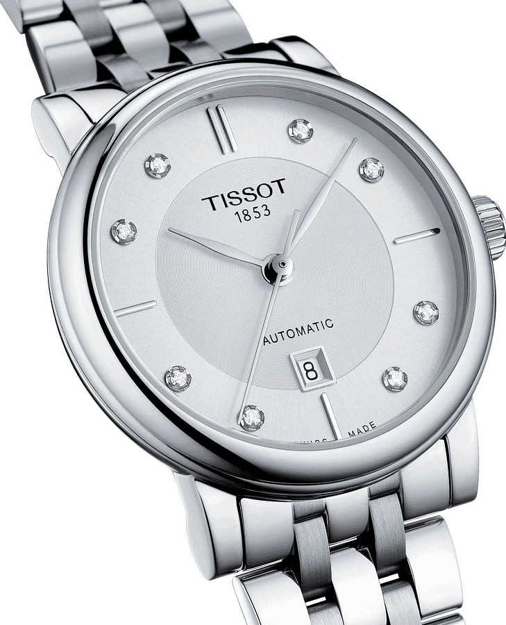 Часы Tissot Carson Automatic Lady T122.207.11.036.00 — женские, серебристый