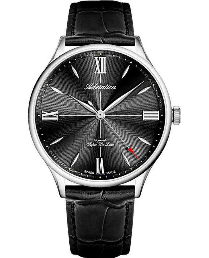 Часы Adriatica Super De Luxe A1230.5264MXL — мужские, черный