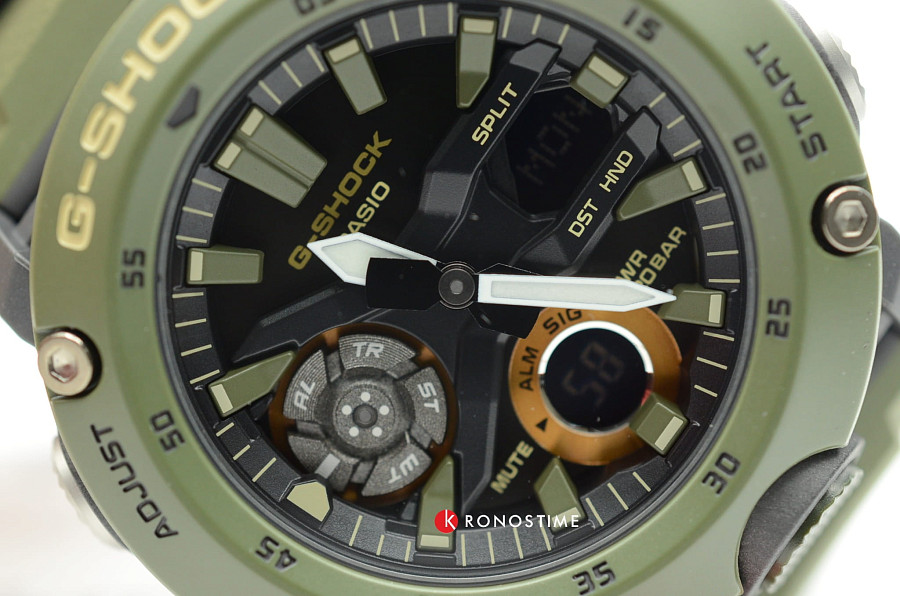 Часы Casio G-Shock GA-2000-3A — карбон, Япония