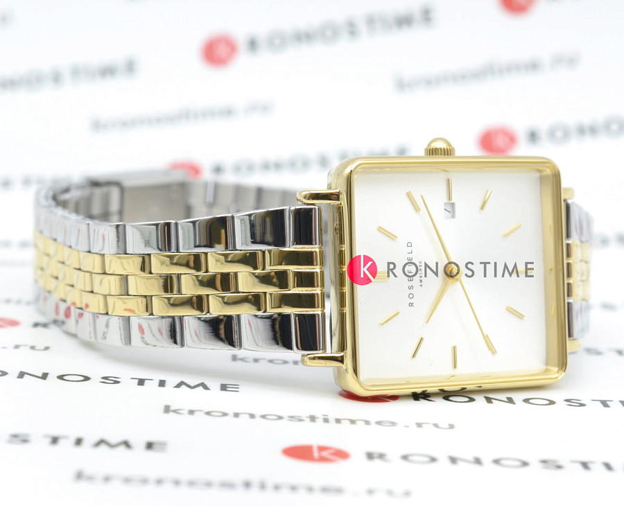 Часы Rosefield The Boxy QVSGD-Q013 — металл сталь, США