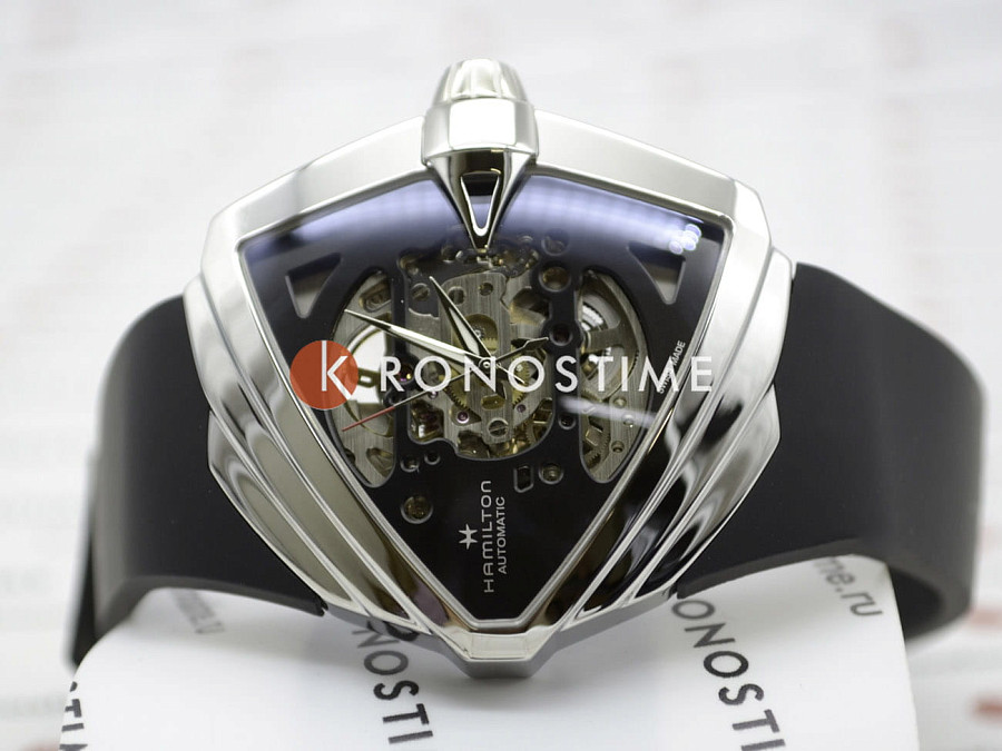 Часы Hamilton Ventura XXL Skeleton Auto H24625330 — механические, Швейцария, мужские
