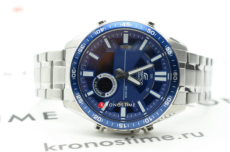 Часы Casio Edifice EFV-C100D-2AVDF (EFV-C100D-2A) — кварцевые, Япония, мужские