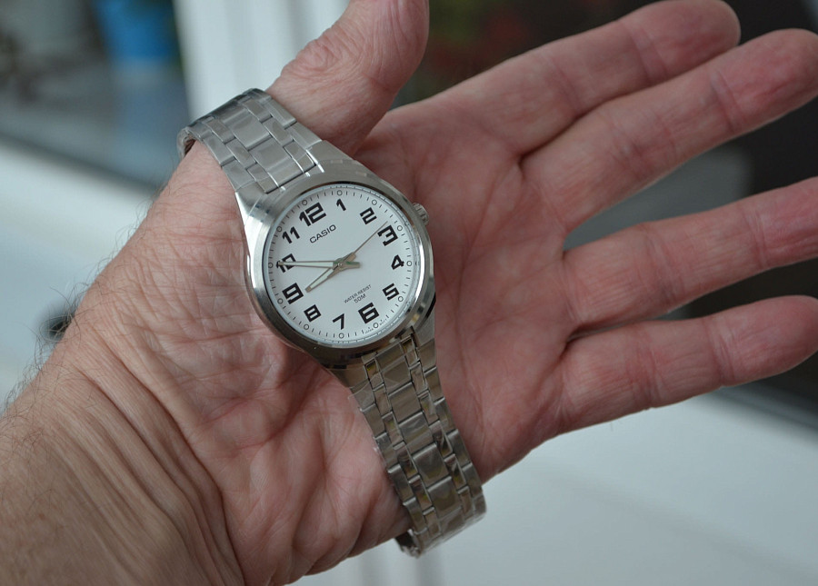 Часы Casio Collection MTP-1310PD-7B — кварцевые, металл латунь