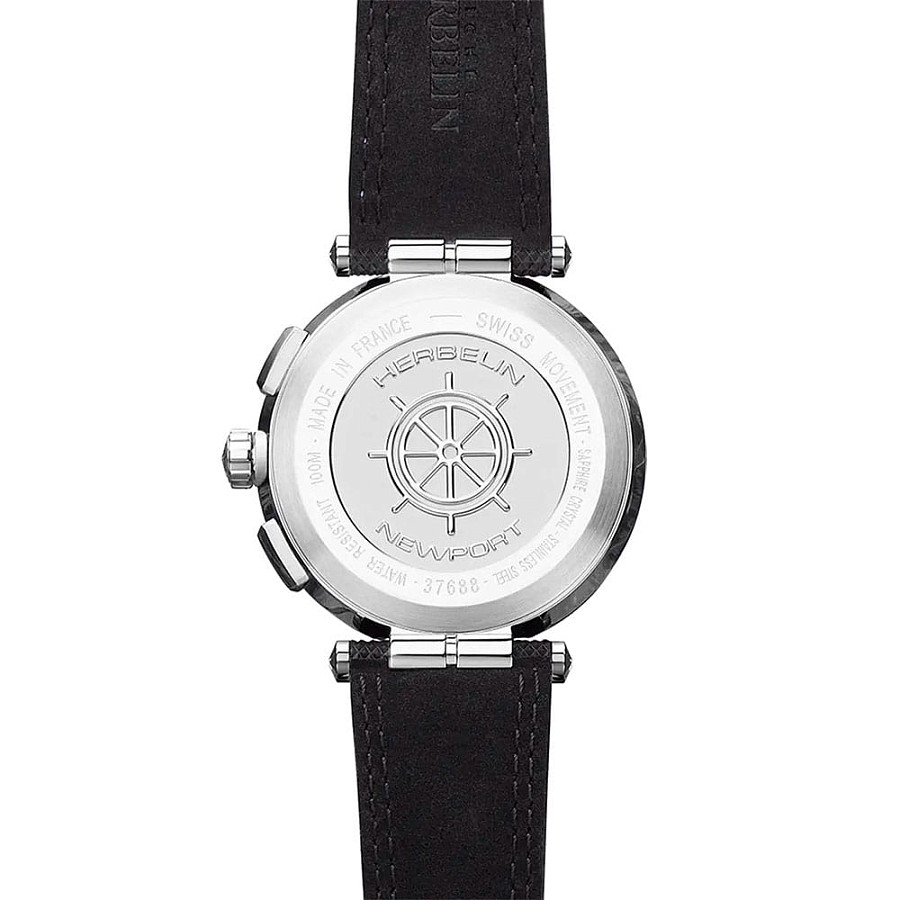 Часы Herbelin Newport Chrono 37688AG44 — сталь металл, Франция