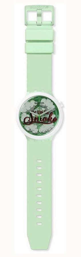 Часы Swatch Big Bold Bioceramic Lacquered SB03Z103 — кварцевые, биокерамика