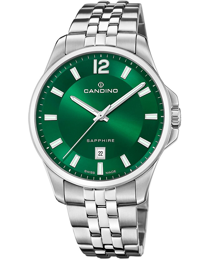 Часы Candino Gents Classic C4764/3 — мужские, зеленый