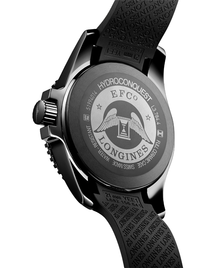 Часы Longines HydroConquest L3.784.4.56.9 — металл керамика, Швейцария