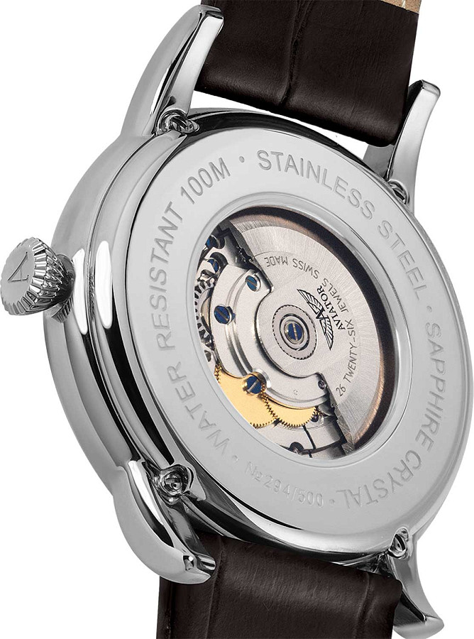 Часы Aviator Douglas Day-Date V.3.20.0.141.4 — металл сталь, Швейцария