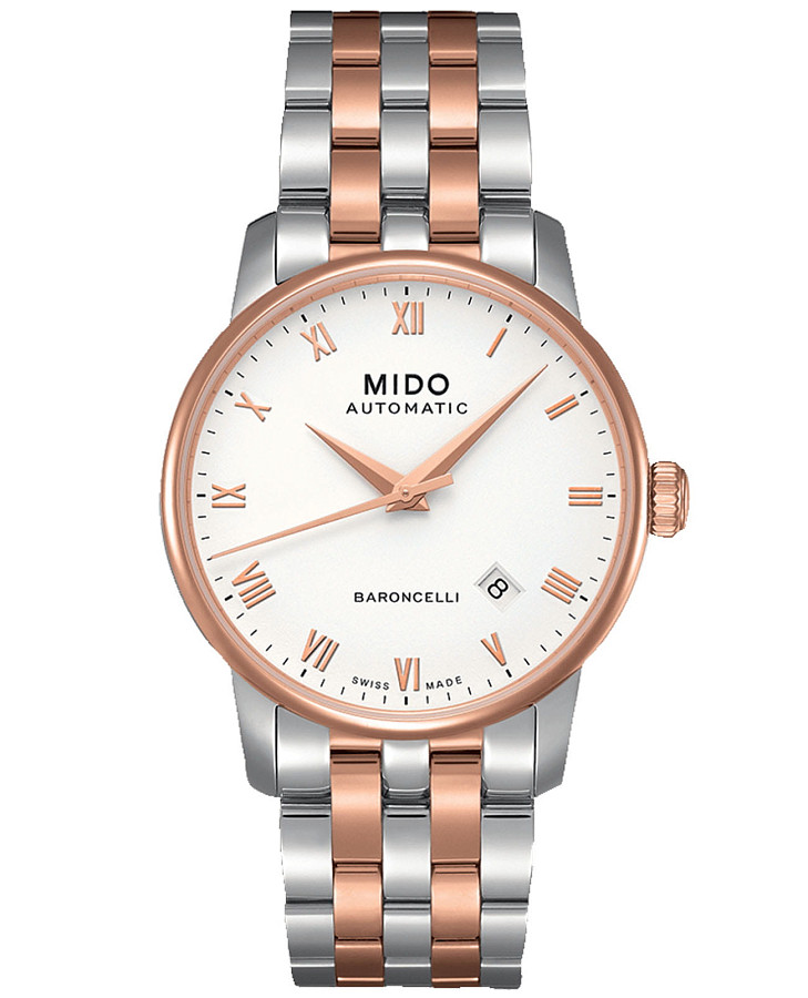 Часы Mido Baroncelli Gent M8600.9.N6.1 — мужские, белый