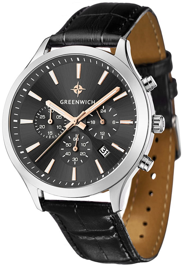 Часы Greenwich Skipper GW 043.11.35 — кварцевые, металл сталь