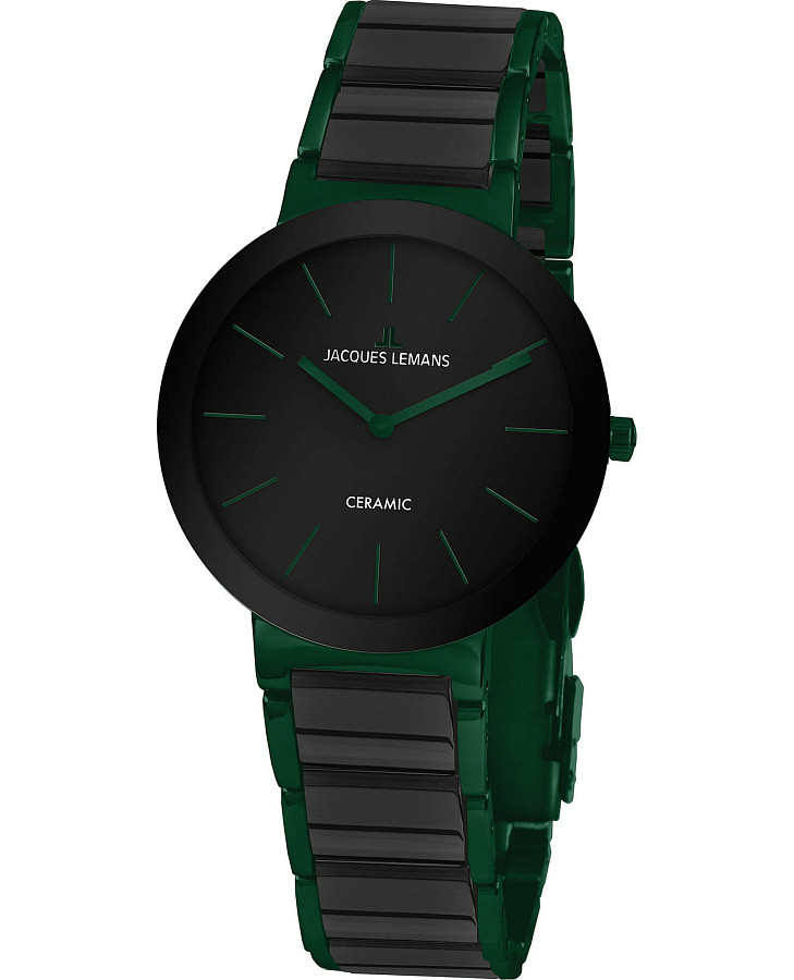 Часы Jacques Lemans High Tech Ceramic 42-8K — мужские, черный