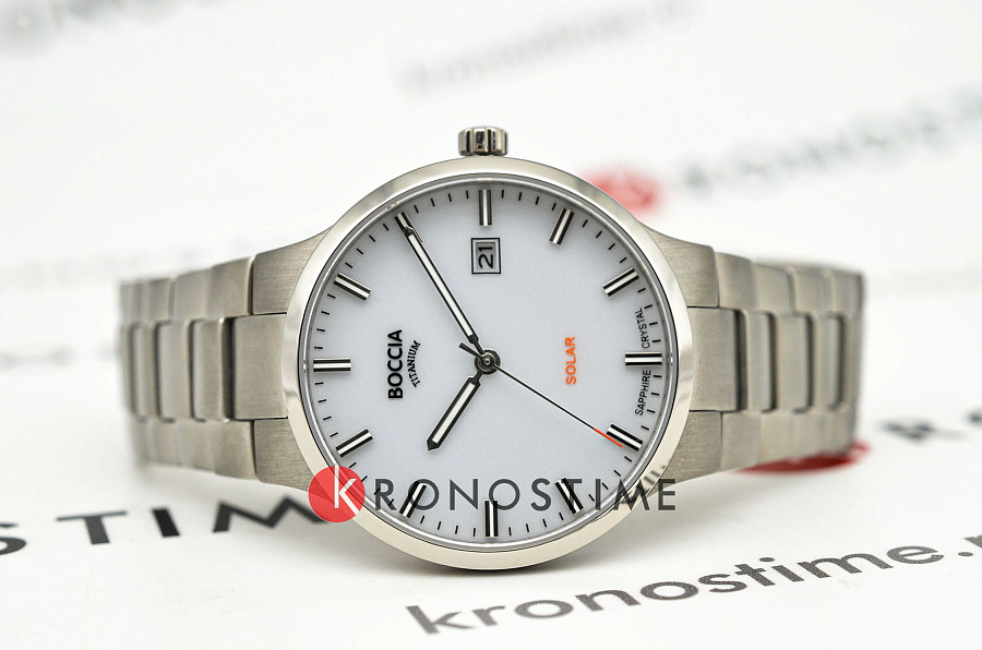 Часы Boccia Titanium Circle-Oval 3652-01 — кварцевые, титан