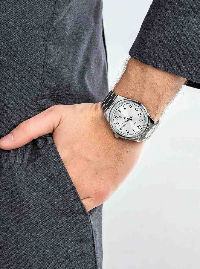 Часы Casio Collection MTP-V005D-7B4UDF (MTP-V005D-7B4) — кварцевые, металл сталь