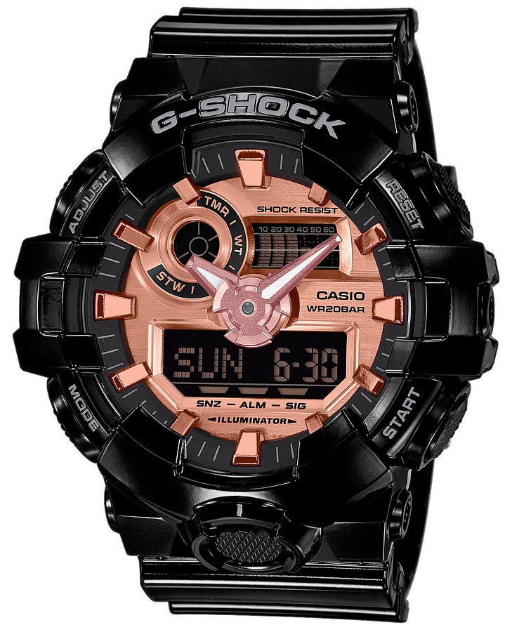 Часы Casio G-Shock GA-700MMC-1A — мужские, золотой