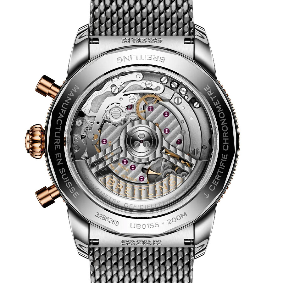Часы Breitling Superocean Heritage B01 Chronograph 42 mm UB0156H11B1A1 — нержавеющая сталь, мужские