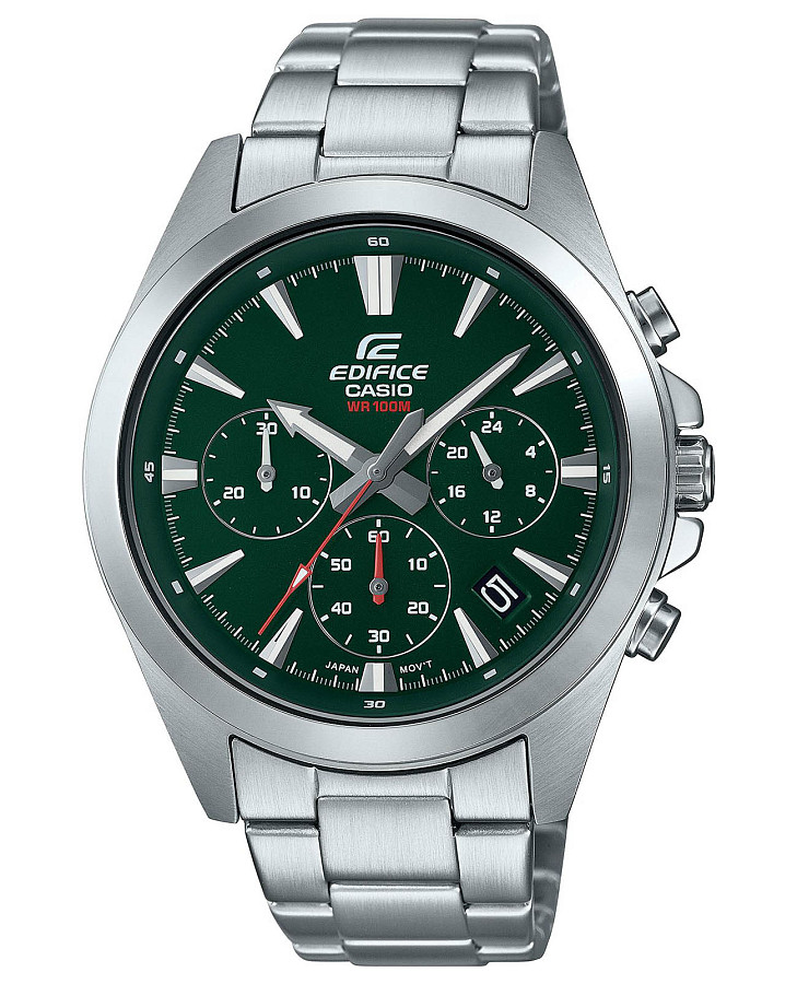 Часы Casio Edifice EFV-630D-3AVUDF (EFV-630D-3A) — мужские, зеленый