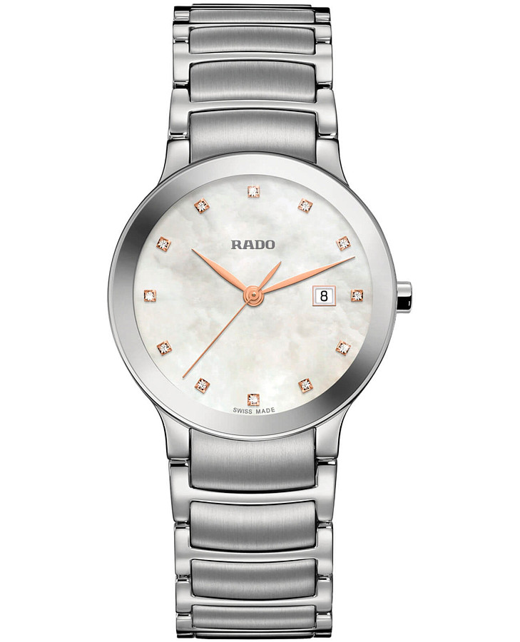 Часы Rado Centrix Diamonds R30928913 — женские, перламутровый