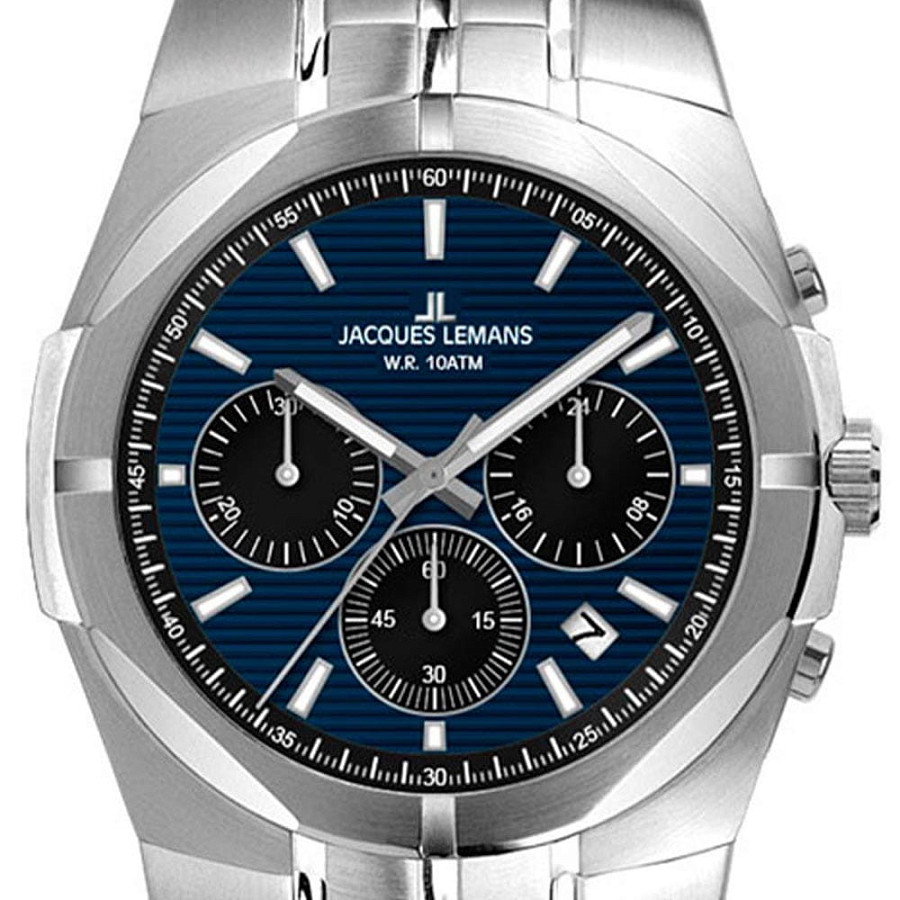 Часы Jacques Lemans 1-2181C — кварцевые, сталь металл
