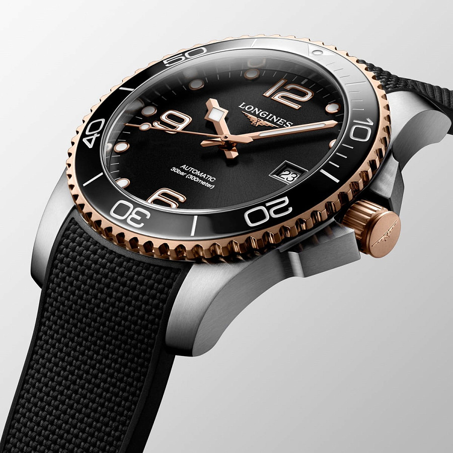 Часы Longines HydroConquest L3.781.3.58.9 — мужские, каучук