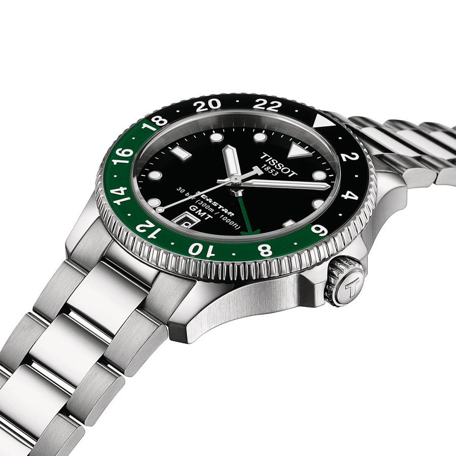Часы Tissot Seastar 1000 Quartz Gmt T120.852.11.051.00 — нержавеющая сталь 316l, мужские