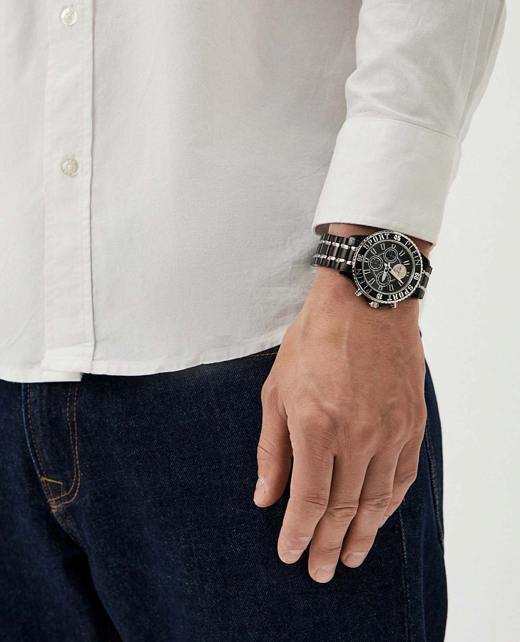 Часы Plein Sport Glam Chrono PSMEA0524 — сталь с ip покрытием, мужские